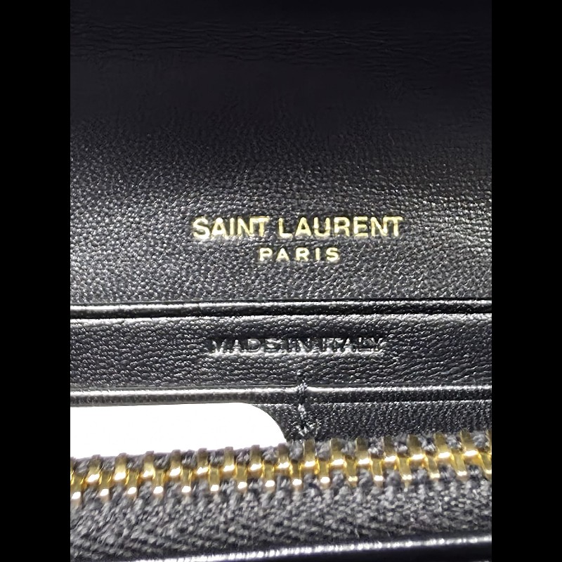 YSL 黑色 Cassandre Large Wallet
(未使用品)-14