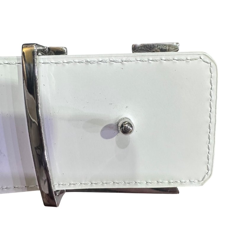 【美收精品】LV 白色老花皮帶 5-77-6