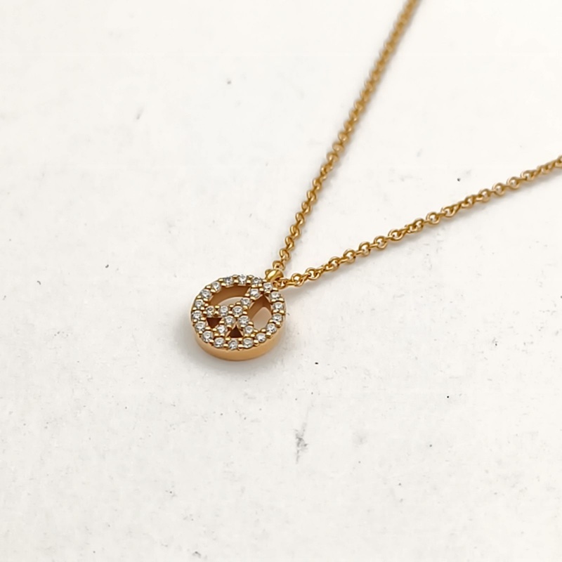 TIFFANY&CO 18K玫瑰金鑽石反戰項鏈-2