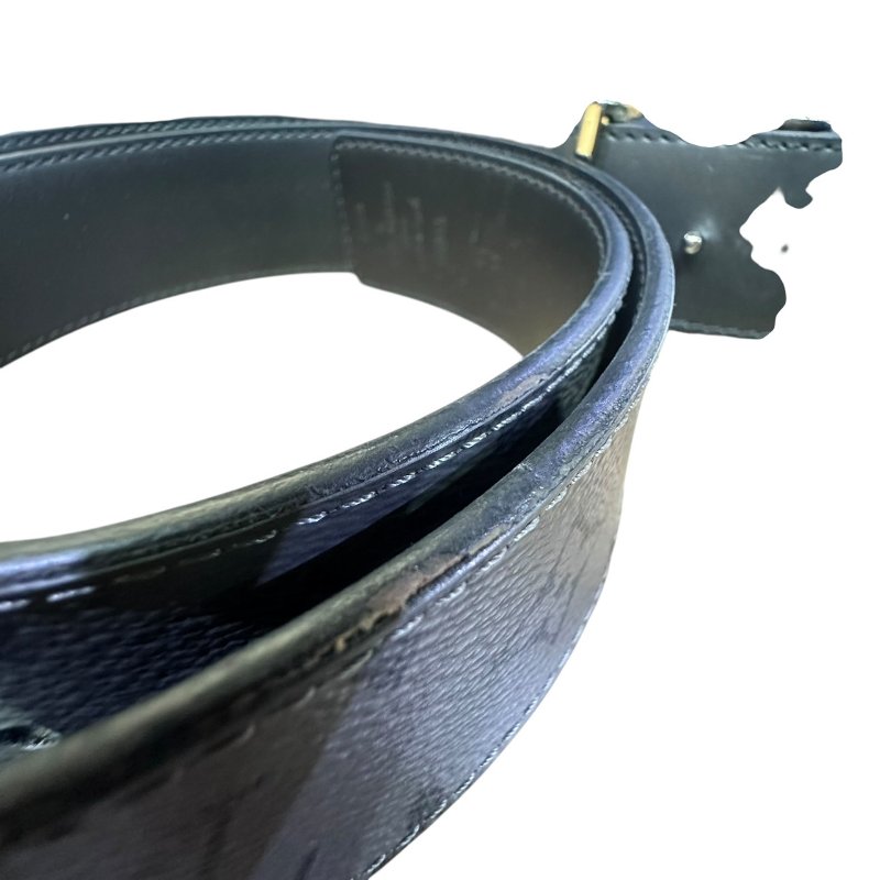 【美收精品】LV 黑色老花皮帶 5-78-7