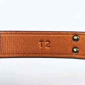 ＊奢華大道國際精品＊【H0473】HERME'S 金棕色 Mini Kelly Double Tour手環 T2-5