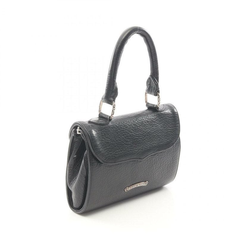 鉻心 Dog Adams 手提包，黑色皮革，二手女款-1