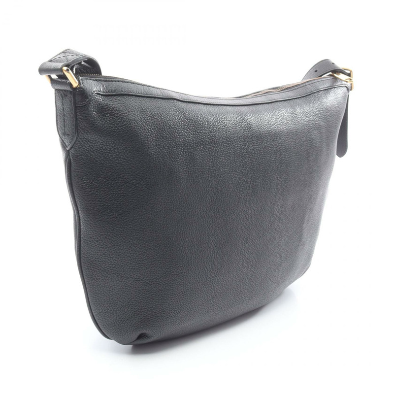 GUCCI 半月形 Hobo 復古 Logo 單肩斜背包 523588 皮革 BK 二手-1