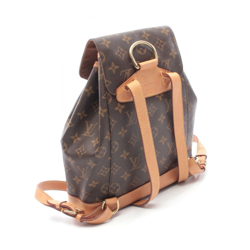 路易威登 Montsouris MM 雙肩包 M51136 Monogram 帆布 二手 女款-1