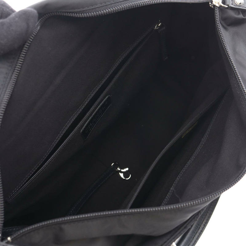 香奈兒巴黎紐約系列手提包 A33100 尼龍皮革黑色二手女款-2