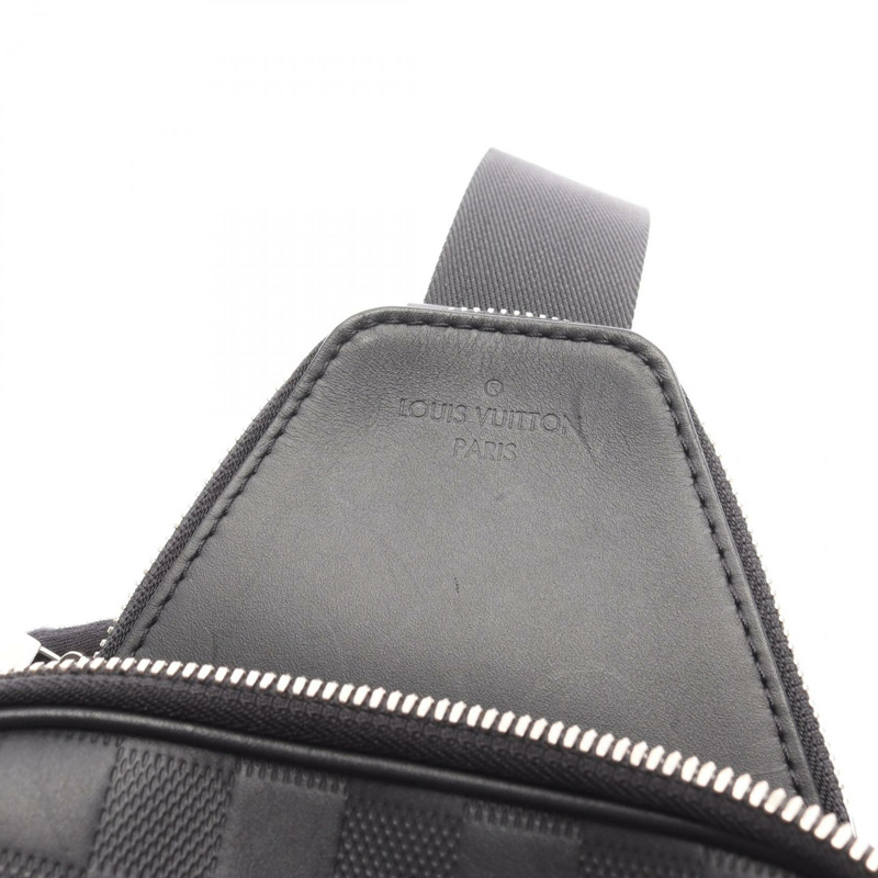 路易威登 Avenue Sling 腰包斜背包 N45303 Damier Infini 皮革 二手-6