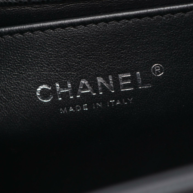 香奈兒 Boy Chanel 鏈單背包，粒面小牛皮，黑色，二手女款-3