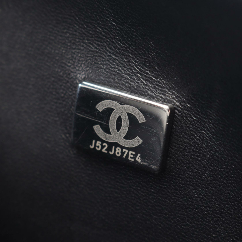 香奈兒 Boy Chanel 鏈單背包，粒面小牛皮，黑色，二手女款-4