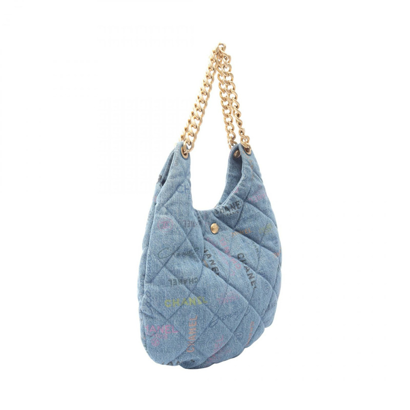 香奈兒 (CHANEL) 絎縫鏈條單肩包 AS3127 牛仔藍多色 GHW 二手-1