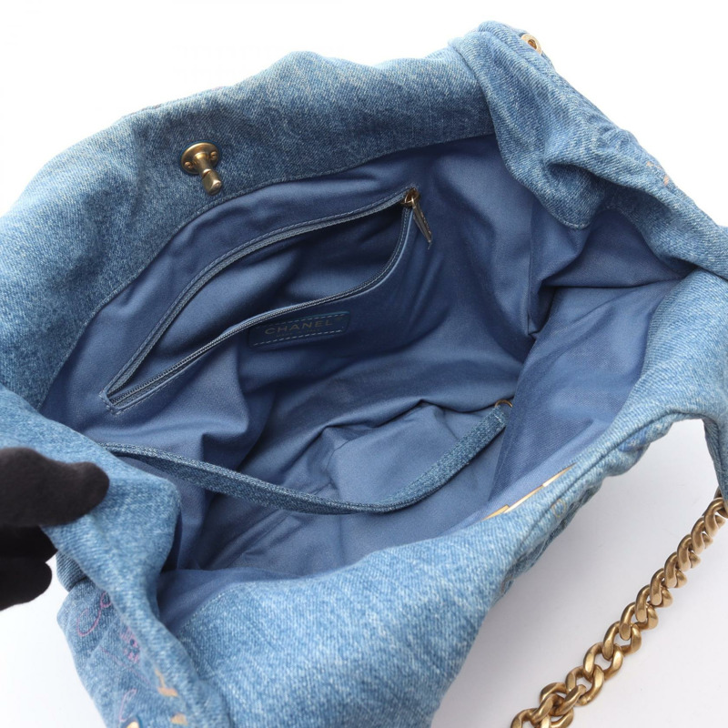 香奈兒 (CHANEL) 絎縫鏈條單肩包 AS3127 牛仔藍多色 GHW 二手-2