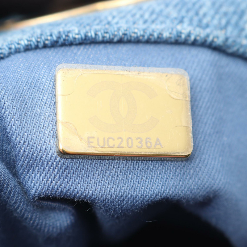 香奈兒 (CHANEL) 絎縫鏈條單肩包 AS3127 牛仔藍多色 GHW 二手-4