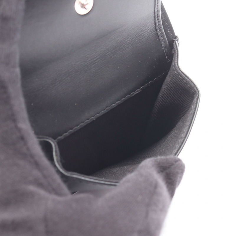 香奈兒 (CHANEL) 絎縫雙折皮夾 AP3817 皮革 黑色 二手 女士 Coco Mark-3