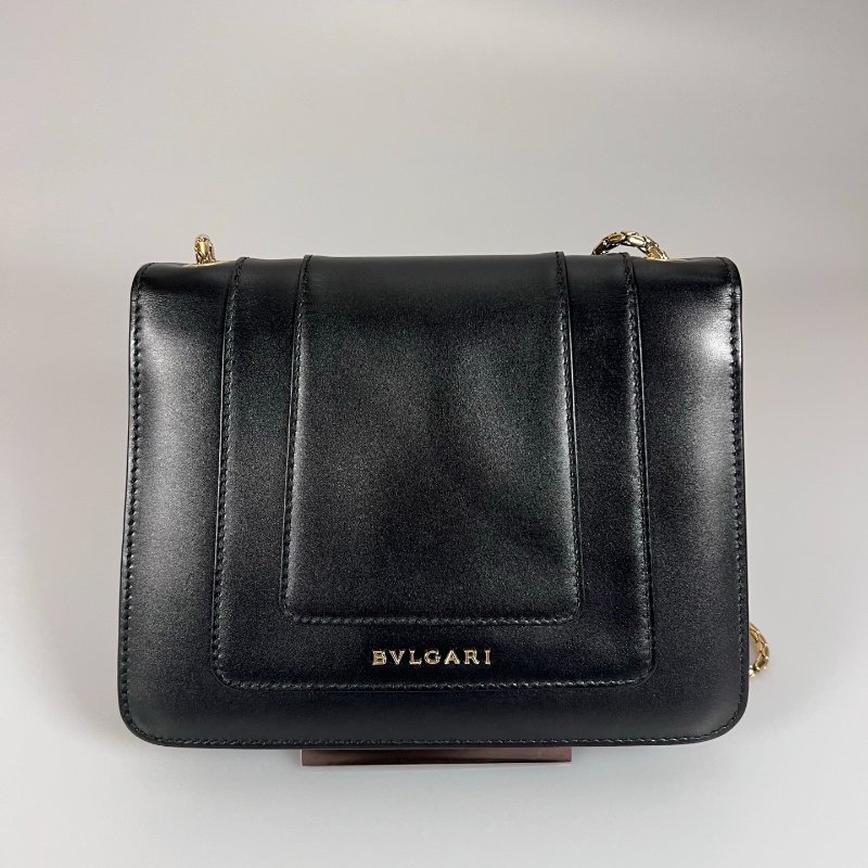 BVLGARI  黑色蛇頭包-1