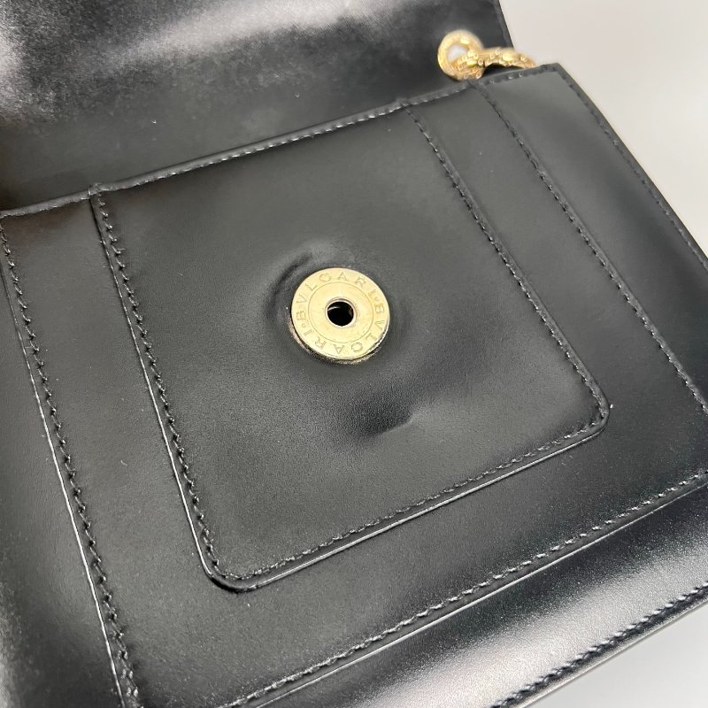 BVLGARI  黑色蛇頭包-6