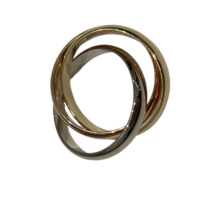 CARTIER 卡地亞 B4234251 TRINITY RING 三環戒 SIZE:51 18K 戒指 YG PG WG-4