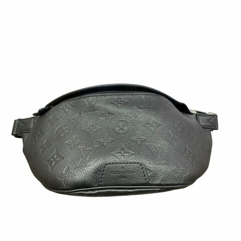 【美收精品】LV黑色壓花肩背包 5-75