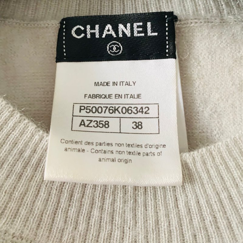 chanel 珠飾短袖上衣-22