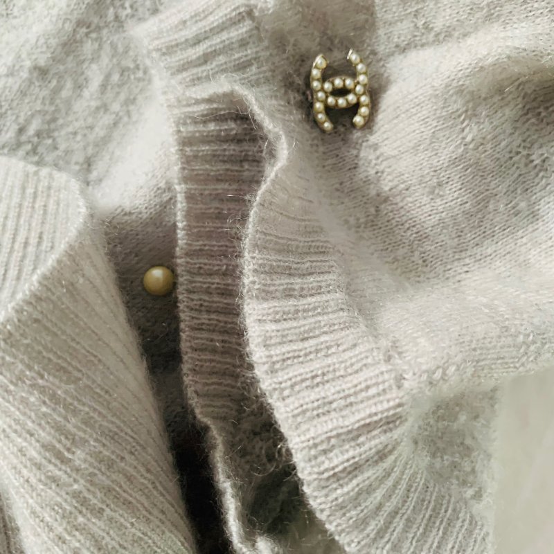 chanel 珠飾短袖上衣-23