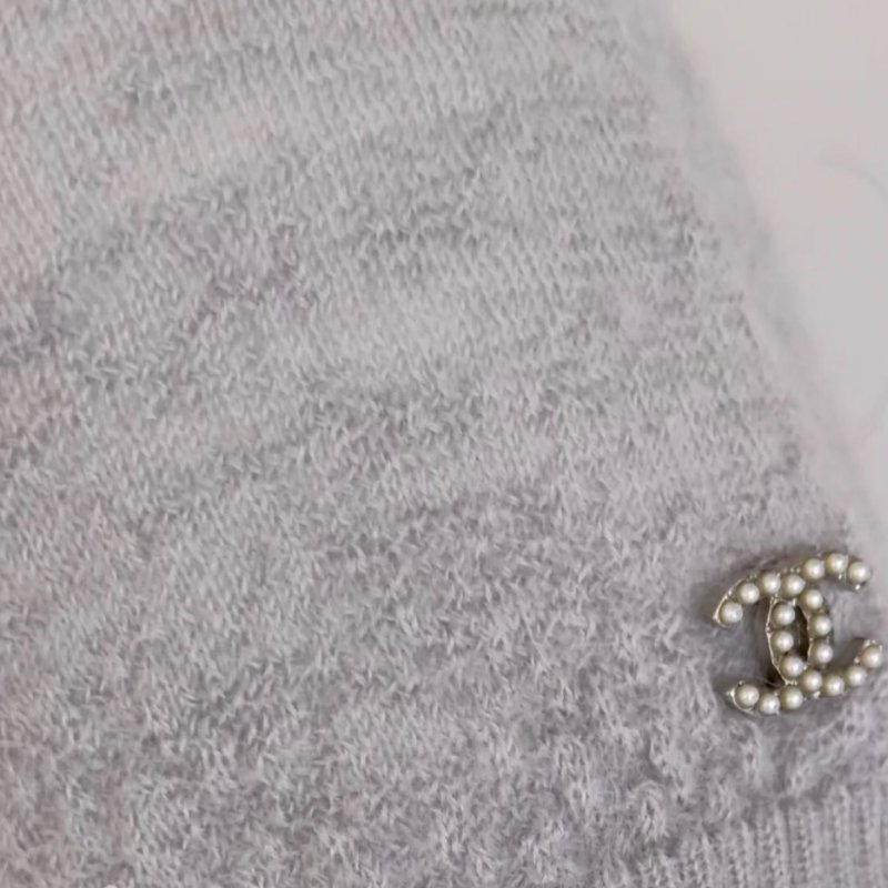 chanel 珠飾短袖上衣-24