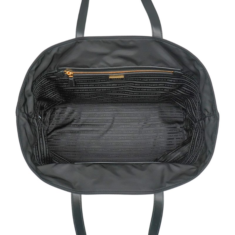 Prada Re-Edition 1978 再生尼龍金三角logo大號托特包(1BG527-黑)-4
