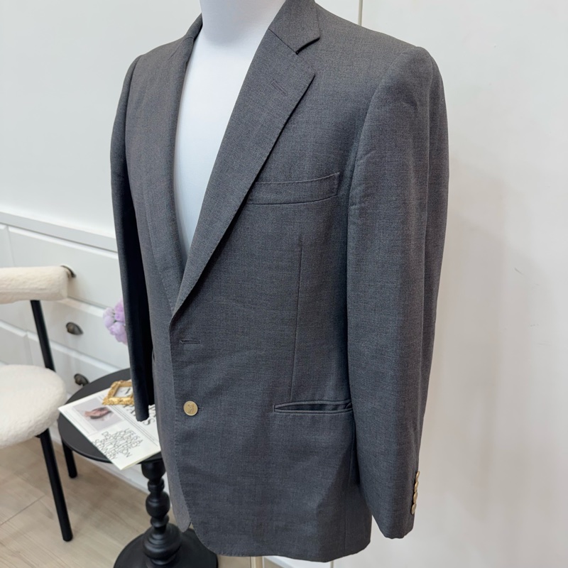 Dior 灰色雙排扣西裝外套 Vintage 二手 中古-6