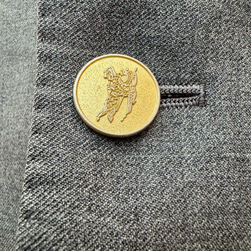 Dior 灰色雙排扣西裝外套 Vintage 二手 中古-11