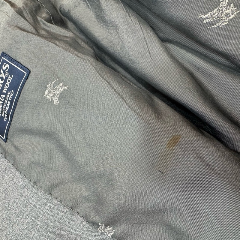 Dior 灰色雙排扣西裝外套 Vintage 二手 中古-15