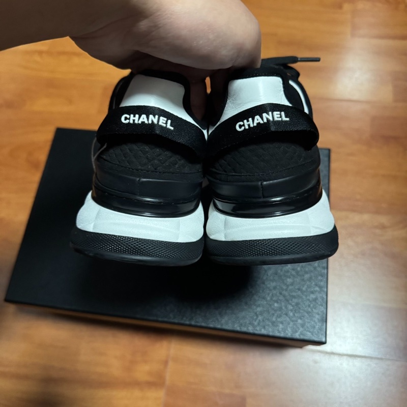 Chanel香奈兒25c金標運動鞋 低幫熊貓鞋 女款 黑色 38碼-4