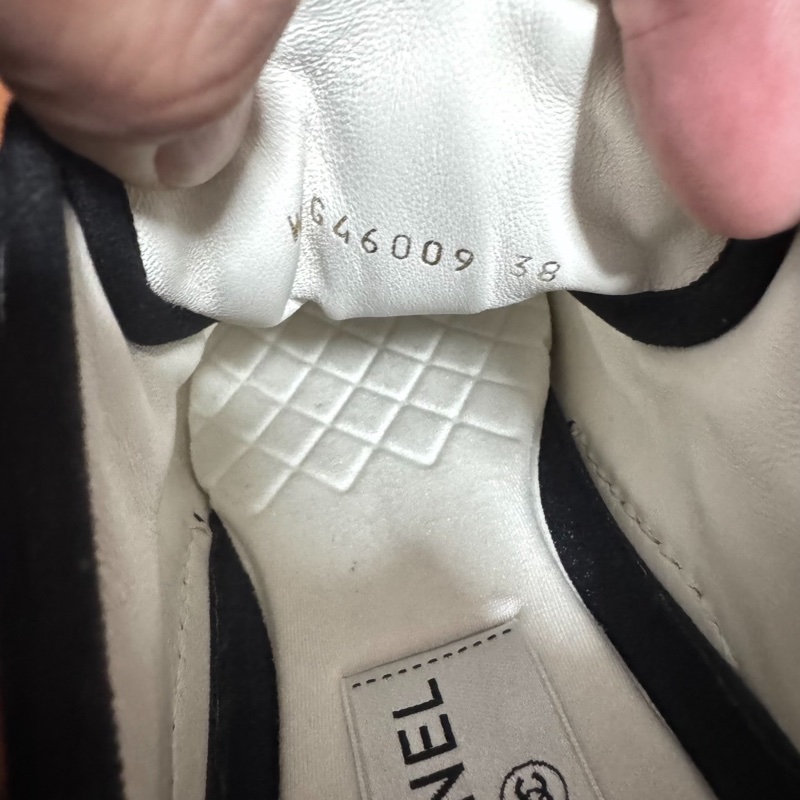 Chanel香奈兒25c金標運動鞋 低幫熊貓鞋 女款 黑色 38碼-5