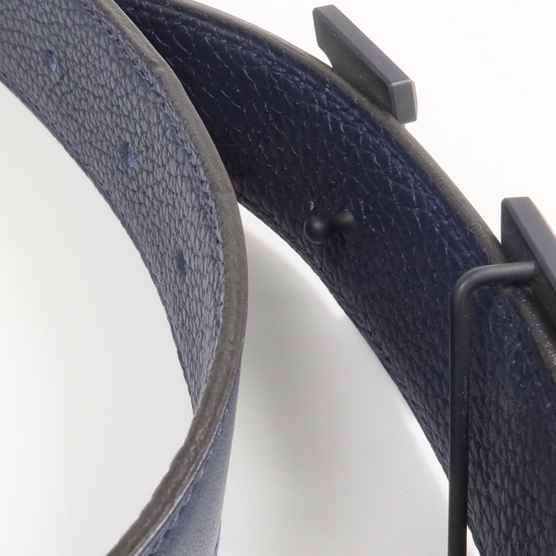 HERMES Clemence/Box Calf皮革H Speed Belt皮帶-5