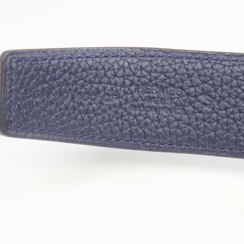 HERMES Clemence/Box Calf皮革H Speed Belt皮帶-6