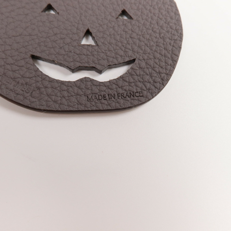 HERMES Epsom/Togo皮革Pumpkin Charm掛飾-5