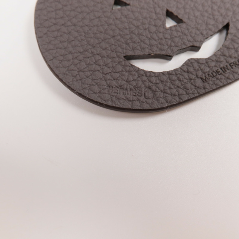 HERMES Epsom/Togo皮革Pumpkin Charm掛飾-6