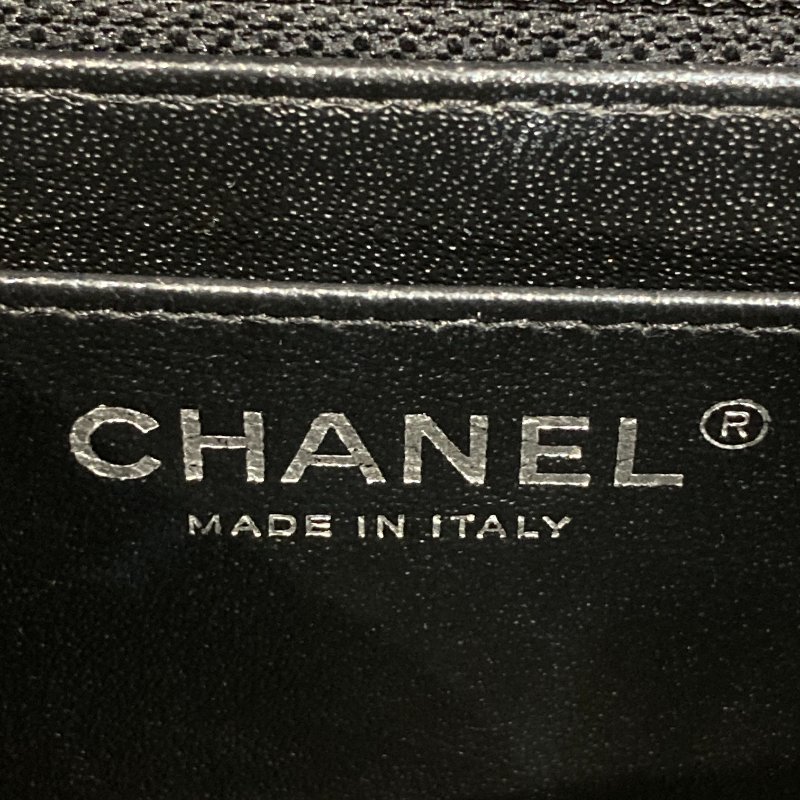 CHANEL 香奈兒 CLASSIC FLAP 經典翻蓋包 方胖子 小羊皮 黑色 銀釦-13