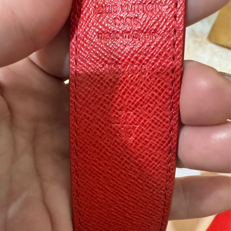 LV 經典老花皮革雙面皮帶-4