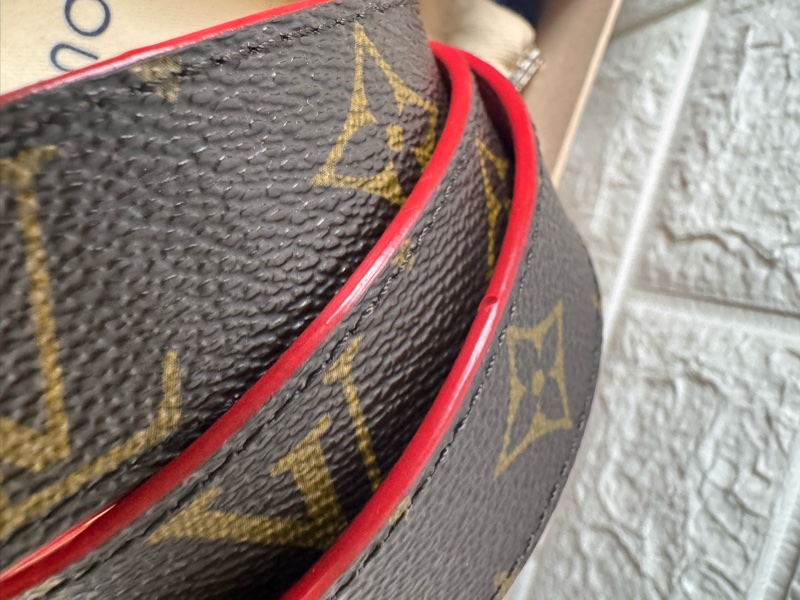 LV 經典老花皮革雙面皮帶-7