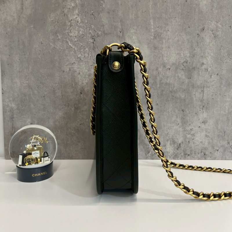 Chanel 24S hobo bag 黑金牛 晶片款-3