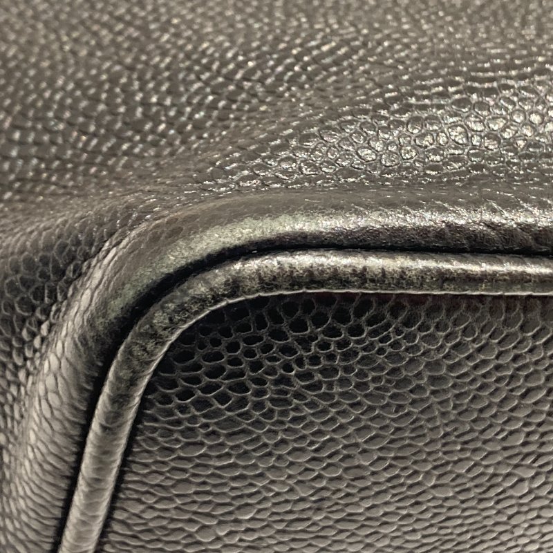 CHANEL 香奈兒 COCO BALL COCO MARK 抽繩包 水桶包 魚子醬紋皮革 黑色 金釦-9