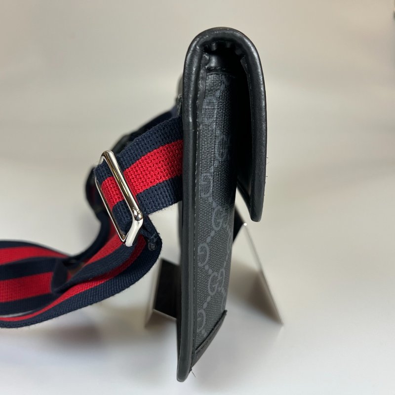 GUCCI 598113 黑老花腰包-2