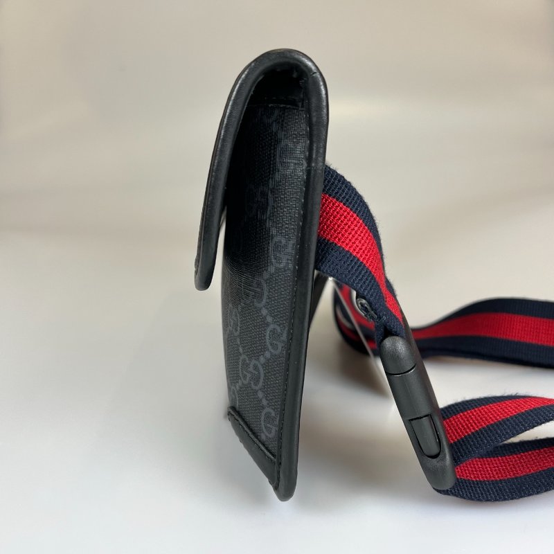 GUCCI 598113 黑老花腰包-3