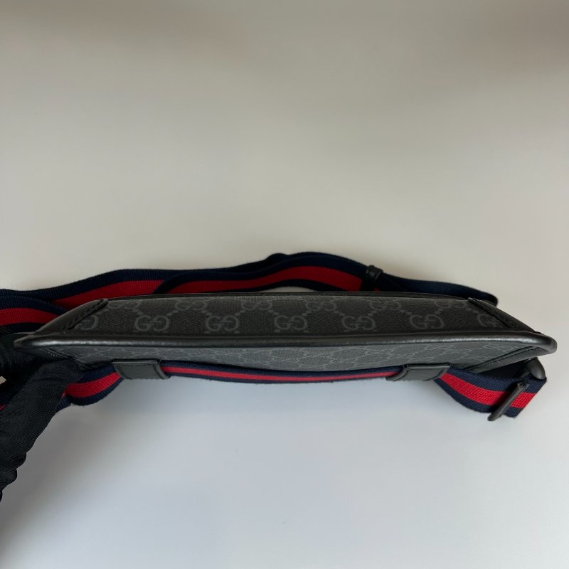 GUCCI 598113 黑老花腰包-4