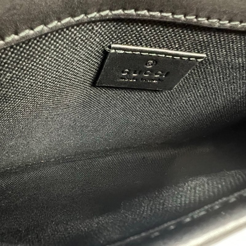 GUCCI 598113 黑老花腰包-6