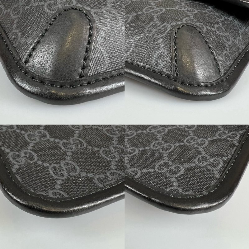 GUCCI 598113 黑老花腰包-8