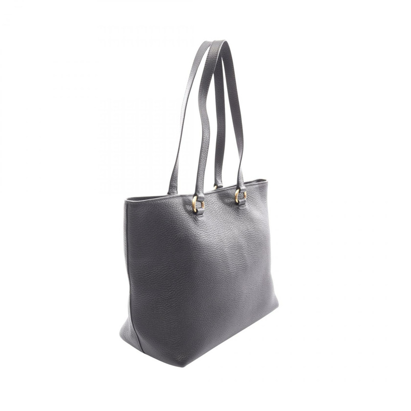PRADA Logo 單肩手提包，黑色真皮，二手女款-1