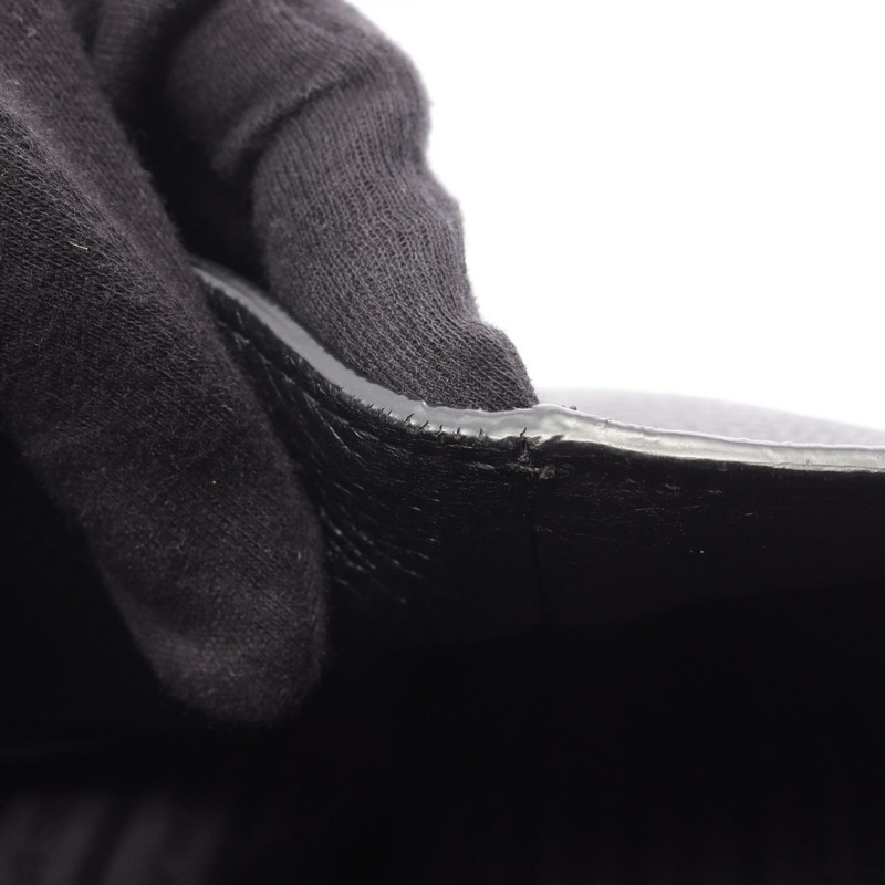 PRADA Logo 單肩手提包，黑色真皮，二手女款-6