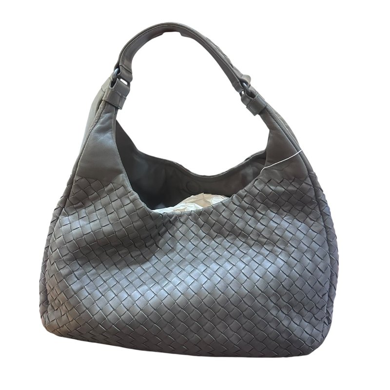 【美收精品】BV灰色編織肩背包 5-50-1