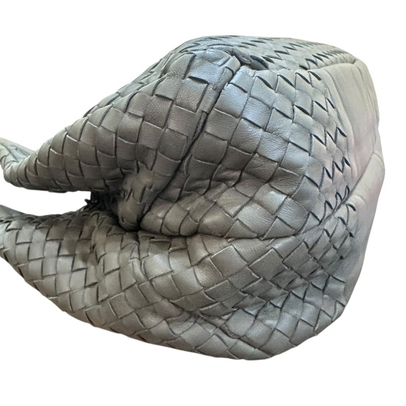 【美收精品】BV灰色編織肩背包 5-50-3