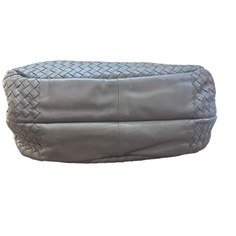 【美收精品】BV灰色編織肩背包 5-50-4