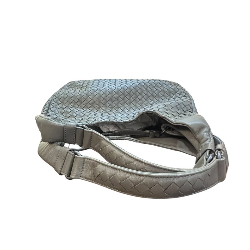 【美收精品】BV灰色編織肩背包 5-50-7
