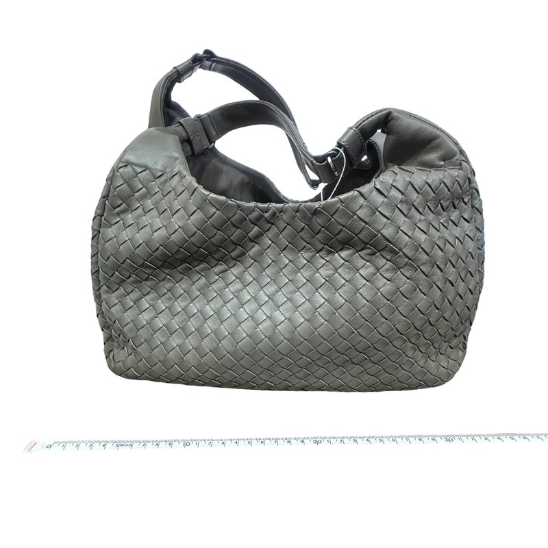 【美收精品】BV灰色編織肩背包 5-50-15